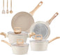 Ceramic Nonstick Pots and Pans Set 11pcs, Cookware Set, PFOA Free Induction Cooking Set with Frying Pan, Saucepan & Casserole